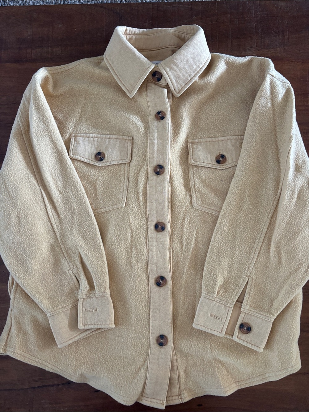 Billabong Tan Fleece Hoodie with Label Detail